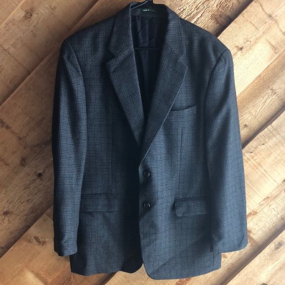 Marshall Fields 100% Lambs Wool Two Button Blazer Size 43R - Picture 1 of 14